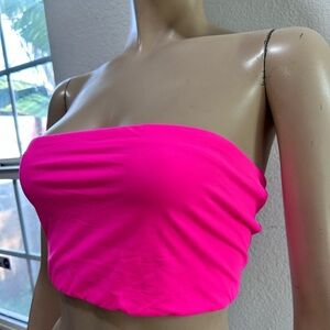 SKIMS Tubtop Vibrant Pink Strapless Bandeau Top